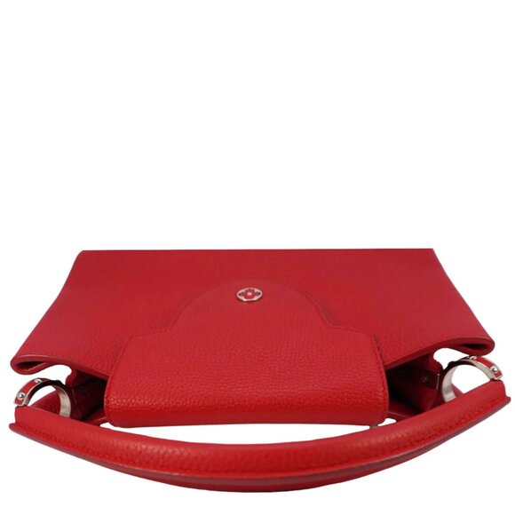 Louis Vuitton Capucines Taurillon Leather Satchel Bag Red - Picture 8 of 12